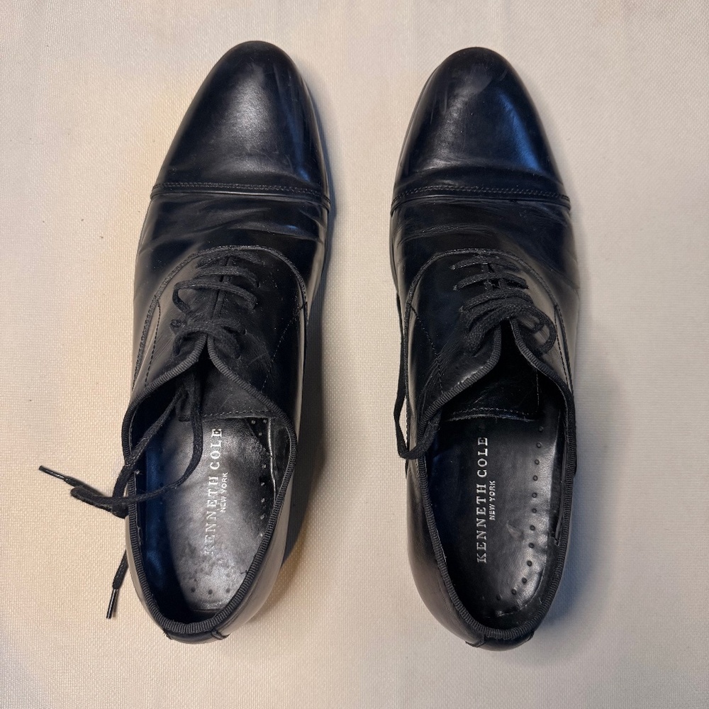 Black Cap Toe Oxfords